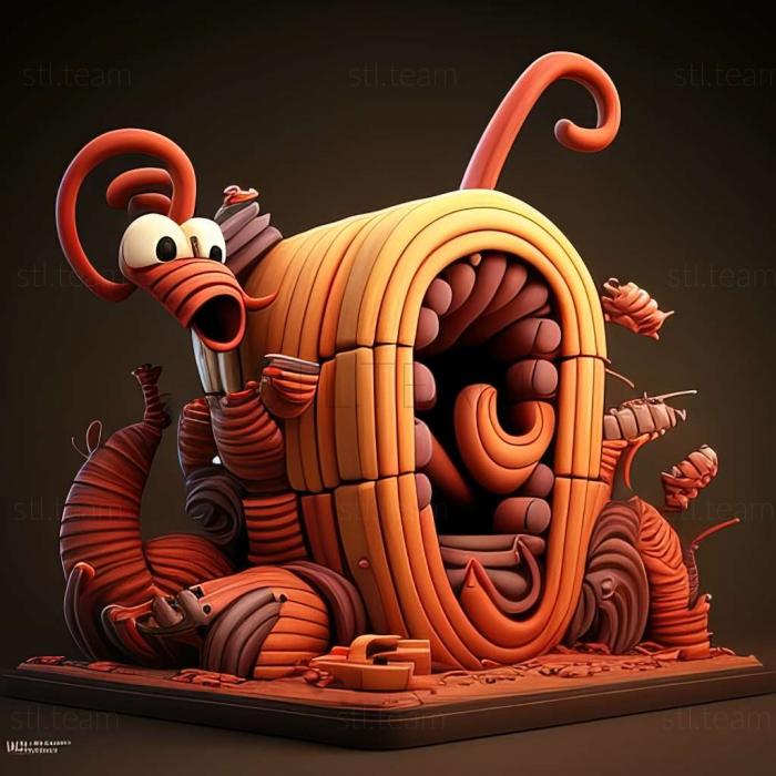 3D model Worms Ultimate Mayhem game (STL)